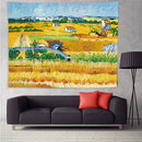 Vincent van Gogh De oogst wandposter - Stijlvolle en hoogwaardige wanddecoratie - Perfect voor elke kamer 150x130CM