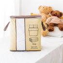 3 stuks Opbergzakken Dekbed & Kleding 45x28x49 cm Beige