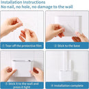 2x Antibacteriële Siliconen WC-borstel Set - Donkergrijs