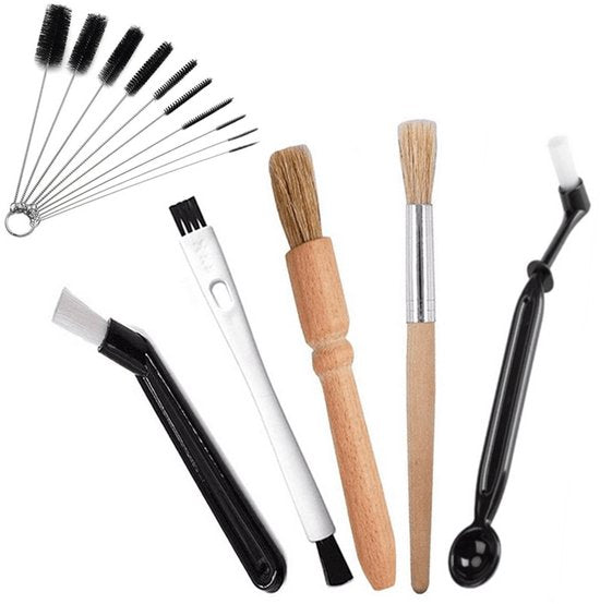 15-delige kunststof/nylon schrobborstelset