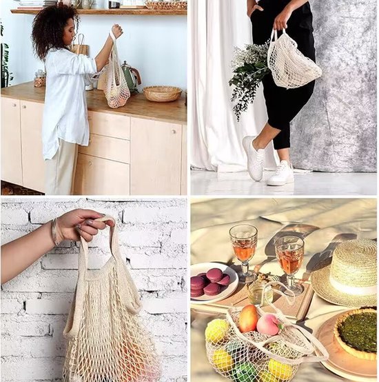 Unikorf 2x Geweven Katoenen Tas - Milieuvriendelijk