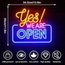 LED Neonbord “Yes! We Are Open” – USB – 34,5 x 30 cm