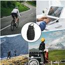 Siliconen opvouwbare waterfles beker zwart 500ml-1000ml