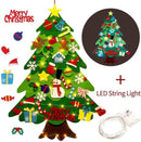 Vilten kerstboom set - DIY kerstdecoratie - 32 stuks - groen - vilt