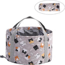 TDR - Opvouwbaar waterdichte bad - geschikt voor voetenbad / kleren wassen / etc - 21L - Gray