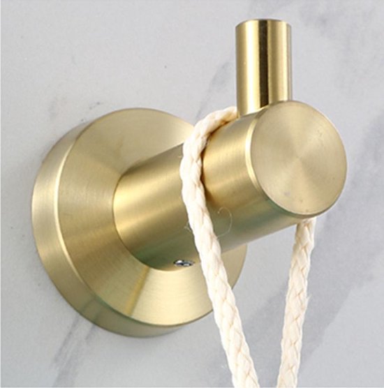 Unikorf 304 Ponsvrije Kapstok Haak - Goud