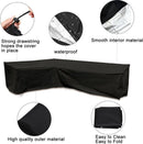 Premium Waterdichte Hoekbankhoes - 210D Oxford Stof, UV-bestendig, Sneeuw- en Winddicht - Geschikt voor Buitenmeubilair - 222 x 286 x 82 cm