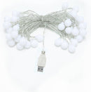 Merkloos 3m LED Lichtsnoer 20x warm wit USB