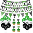 47 delig verjaardagset - Thema: Voetballen - Versiering voor feestjes, verjaardag - feestdecoratie