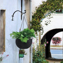 Elegant Wandgemonteerde Bloempothaak -Plantenstandaard - voor Tuin en Binnenruimtes- 33x16x5CM-zwart