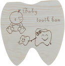 Houten melktandendoosje FSC grenenhout - 20 vakjes