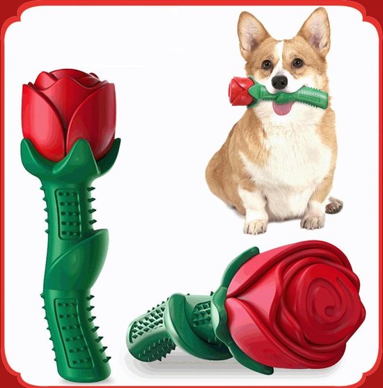 Unikorf Bijtspeelgoed voor Honden - Roos, Duurzaam TPE