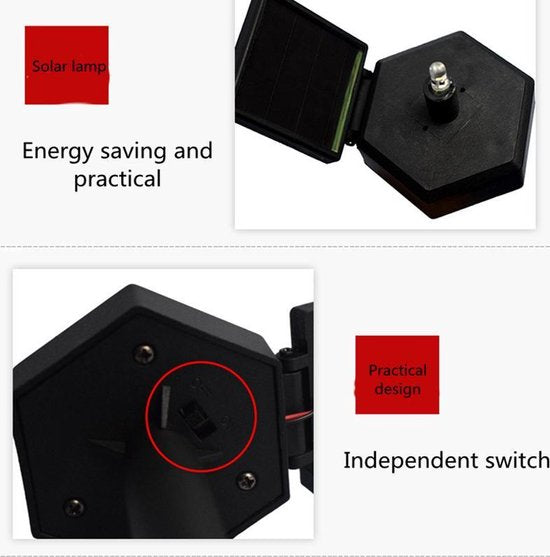 buiten lamp - fakkel - werkt op zonne-energie - thema: Papagaai