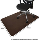 Bureaustoel Mat met Antislip onderzijde- vloerbeschermer -90*120 CM-bruin