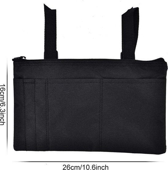 Waterdichte Tas voor Scootmobiel - Duurzaam en Ruim - Zwart