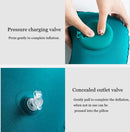 Zelfopblaasbaar U-vormig nekkussen - Groen