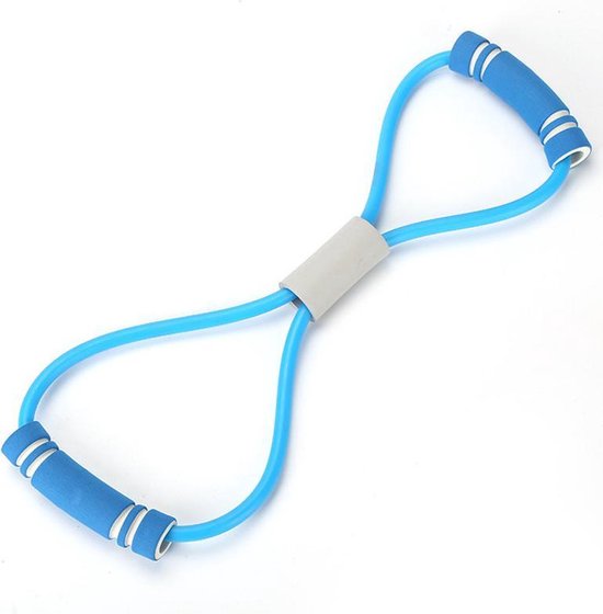 TDR - Trekkoord Yoga -ElastiekFiguur 8 Rally -blauw
