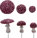 3 delige Betoverende Tuin Paddenstoel Decoratie Set - Glow in the Dark - Realistische en Weerbestendige Tuindecoratie