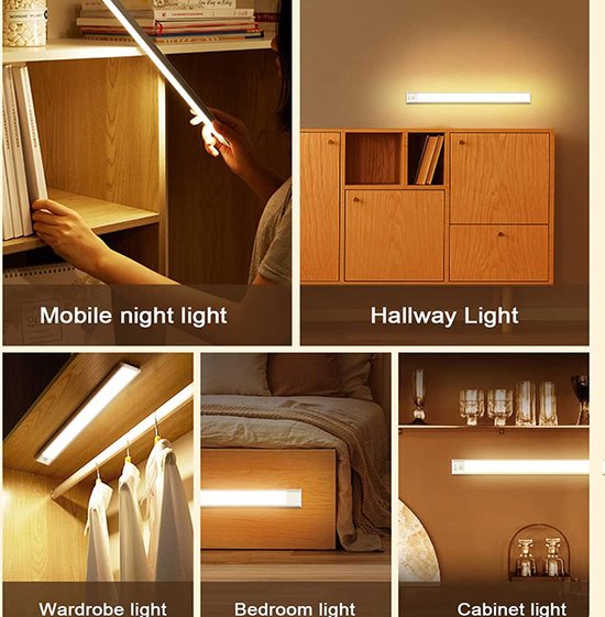 Unikorf Kastverlichting 40CM Sensor, Driekleur, USB