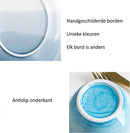 TDR - 4 handgeverfde porseleinen kommen - ⌀ 11,43CM