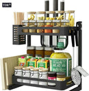 TDR - Multifunctioneel Staande Keukenrek, kruidenrek,  of multifunctioneel organiser - 2 laags - Zwart
