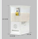 Japans Rijst/Granen Container/Dispenser/ Opbergdoos - 10KG inhoud - wit