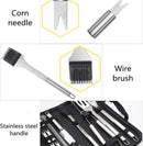 25-delige Roestvrijstalen Barbecue Gereedschapset met Tas