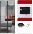 Magnetisch Anti-muggenhor Zomer Serie - Deurhor - Breed Klittenband - Duurzaam Glasvezel - Rookbestendig-100x210cm- Zwart
