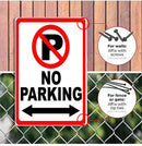 Reflecterend Aluminium No Parking/Verboden Parkeren 20×30 cm