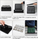 Opvouwbaar toilet- Camping Toilet -grijs (inclusief 12 sets