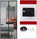 Magnetisch Anti-muggenhor Zomer Serie - Deurhor - Breed Klittenband - Duurzaam Glasvezel - Rookbestendig-100x220cm- Zwart