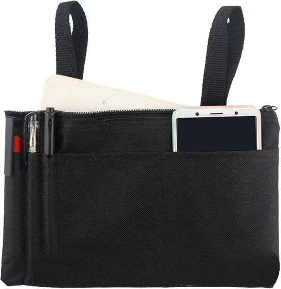 Tas voor scootmobiel- Waterdicht - Afneembaar en Duurzaam Ontwerp met Veel Opbergruimte voor Accessoires-zwart