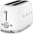SMEG TSF02WHEU Broodrooster - 4 Sneden - 2 Lange Sleuven - 1500W - 6 Bruiningsstanden - Ontdooifunctie, Opwarmfunctie & Bagelfunctie - '50s Style - Wit