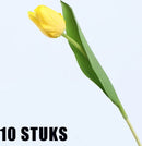 10stuks Prachtige kunst tulp-Realistische Uitstraling - Duurzaam en Onderhoudsvriendelijk- geel