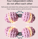 Fitness & Massage Set - De ultieme combinatie voor verbetering van lichaamsvorm en ontspanning - 1x Multifunctionele fitness en afslank klem & 1x Massage handvat met Rollers - Roze