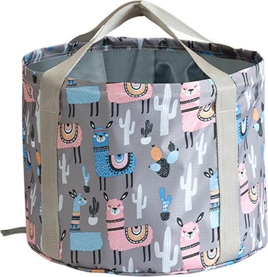 TDR - Opvouwbaar waterdichte bad - geschikt voor voetenbad / kleren wassen / etc - 26L grijs alpaca