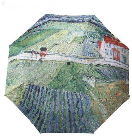 Opvouwbaar paraplu - Zonbescherming Anti-Uv UPF50 + -Windproof- Stevig paraplu - Automatisch -Van Gogh