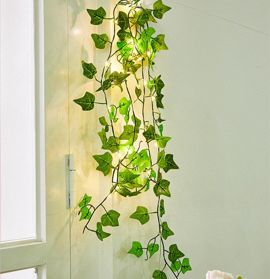 Xtraworks-LED lamp op zonne solar light string tweekleurig esdoornblad 2 meter 20 lampjes