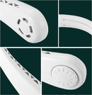 Draagbare nekventilator - USB, 6 uur batterij, Wit