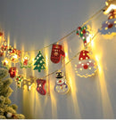 1.5M Kerst Lichtsnoer met 10 IJzeren Figuren op Batterij– Wa