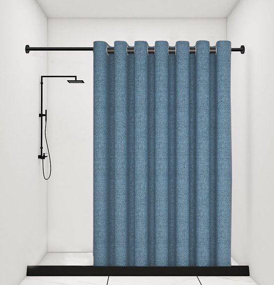 Hoogwaardig Waterdicht Douchegordijn -Verhoog de Luxe en Functionaliteit van Jouw Badkamer 180*200CM -blauw