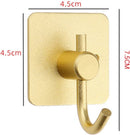 Unikorf 4x Zelfklevende Handdoekhaakjes/Ophanghaken - Goud