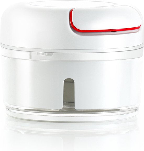 Multihakker Hakmolen met trekkoord - knoflookpers wit