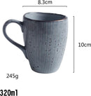 4x Mok- porselein - ⌀ 8.3CM (320ml) - Uniek gevormd