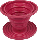 Opvouwbare siliconen koffie filter rood