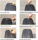 46-delige Bandenreparatieset – Complete Noodset voor Fiets, Motor en Auto – Inclusief Stoffen Reparatiestrips & Gereedschap