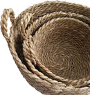 3-delige Grasvezel Plantmanden Set - Duurzaam en Stijlvol