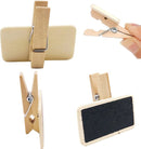 50 Mini Houten Krijtbordjes met Knijpertje voor Decoratie