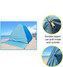 Pop-up strandtent blauw met draagtas - Anti-UV 50+