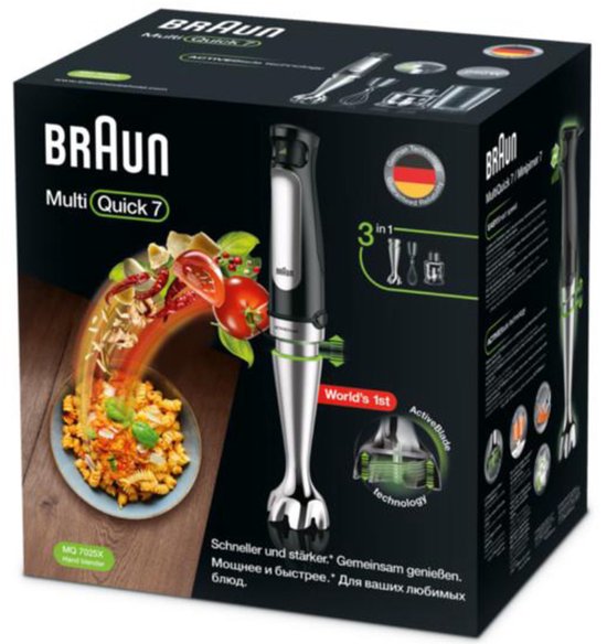 Braun MultiQuick 7X - MQ 7025X - Staafmixer